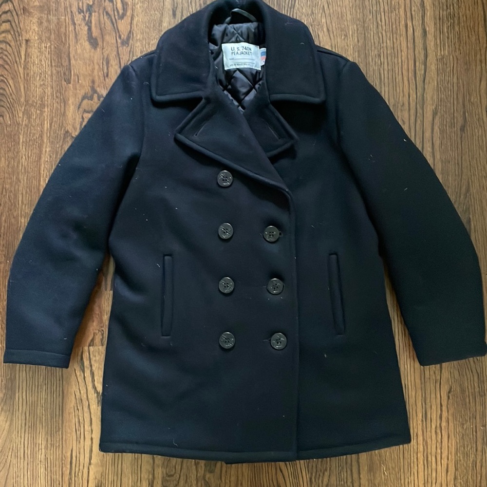 Men’s Medium US 740N Pea Jacket by Schott NYC